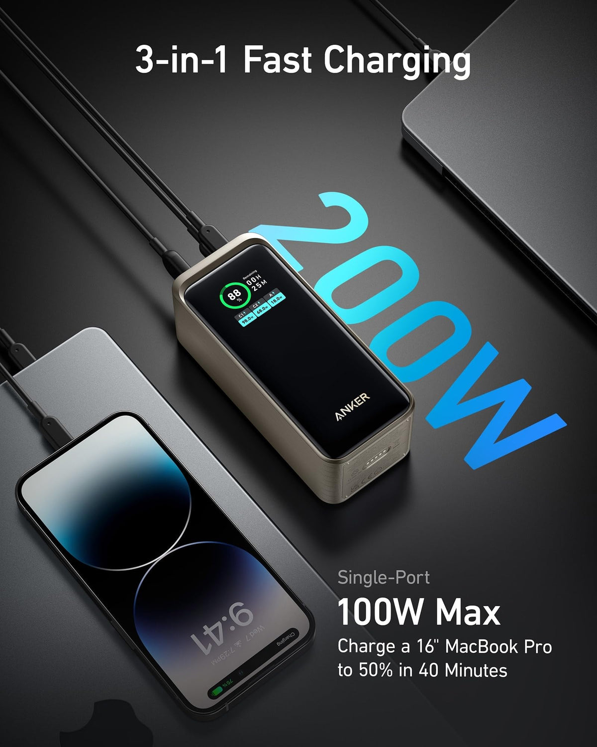 Anker Prime 20000mAh Powerbank (200W)