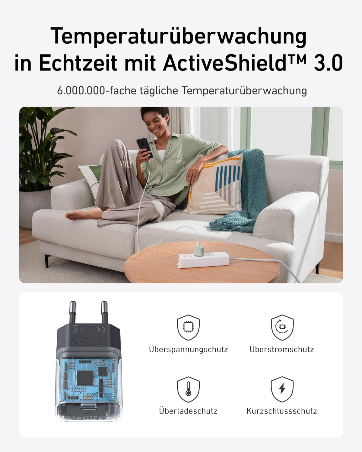 Anker Nano USB-C Wandladegerät (30W)