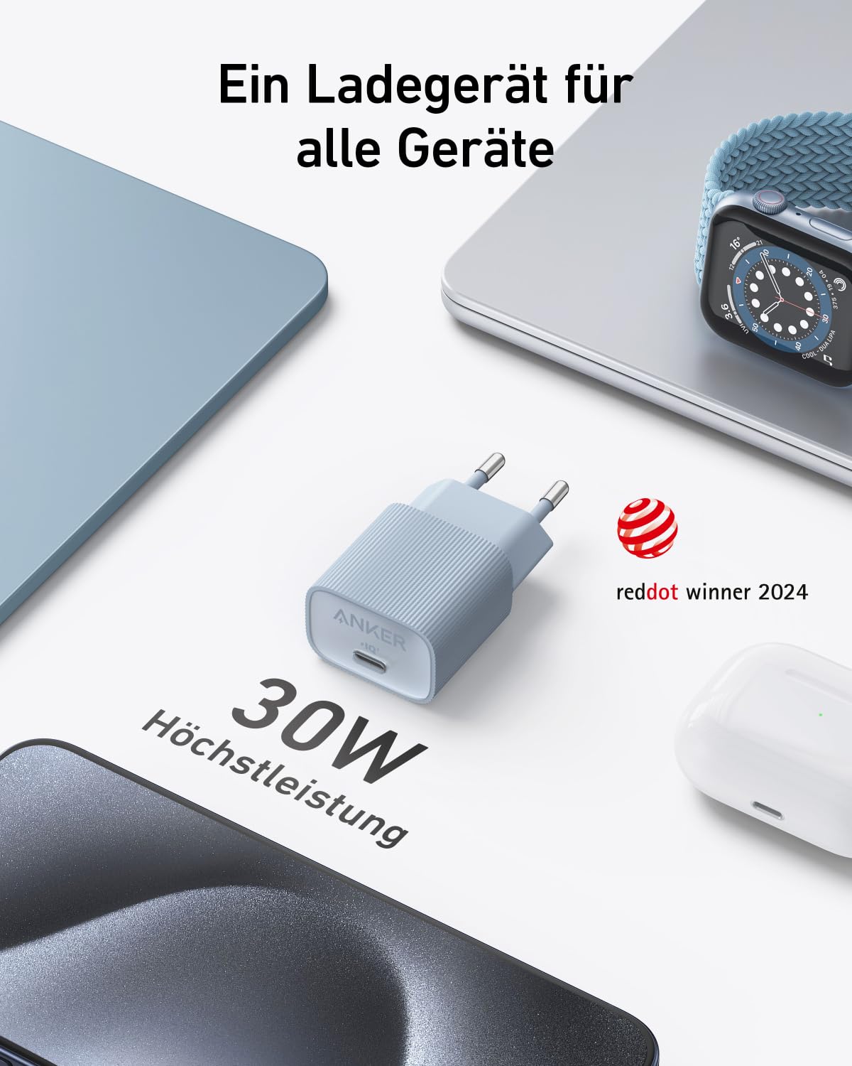 Anker Nano USB-C Wandladegerät (30W)