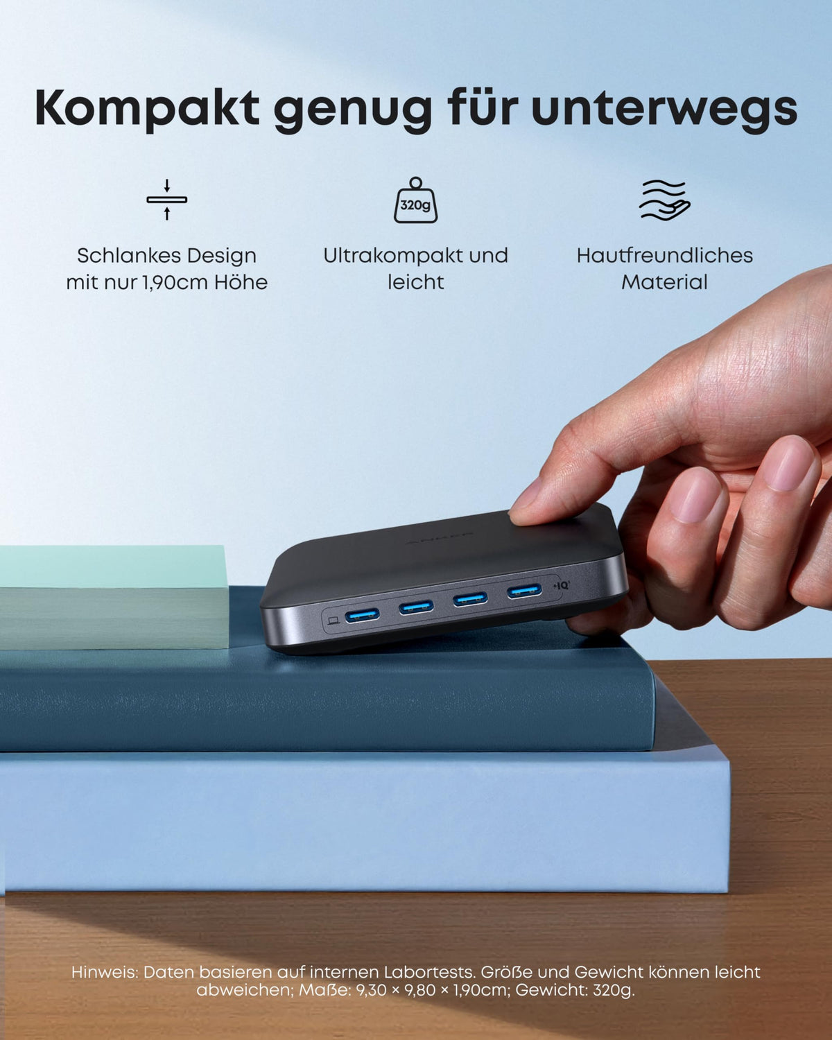Anker Nano Powerbank (5K, Magnetisch, Slim) + Anker Nano Ladegerät (130W, 6 Ports)