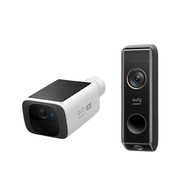 eufyCam Solo S220 und Türklingel mit Kamera S330 Zusatzklingel (Add‑on Chime)