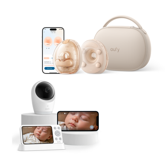 Anker eufy Babyphone mit Kamera E21 mit S2 Pro Tragbare Milchpumpe