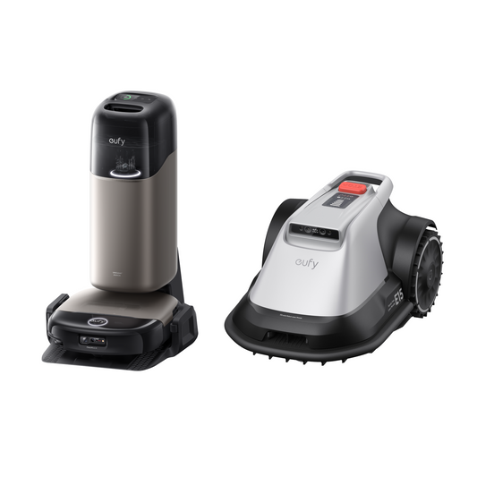 Anker eufy Mähroboter E15 und Anker eufy Saug- und Wischroboter HydroJet S2