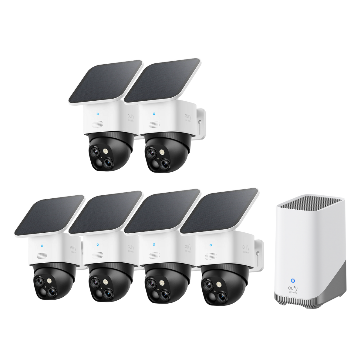eufyCam Solo S340 (6er-Pack) mit HomeBase™ 3