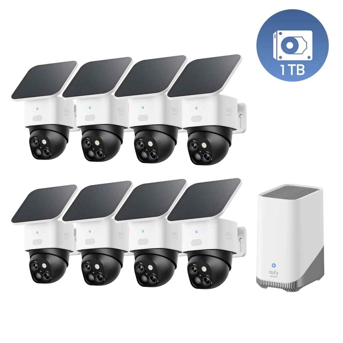 eufyCam Solo S340 (6er-Pack) mit HomeBase™ 3
