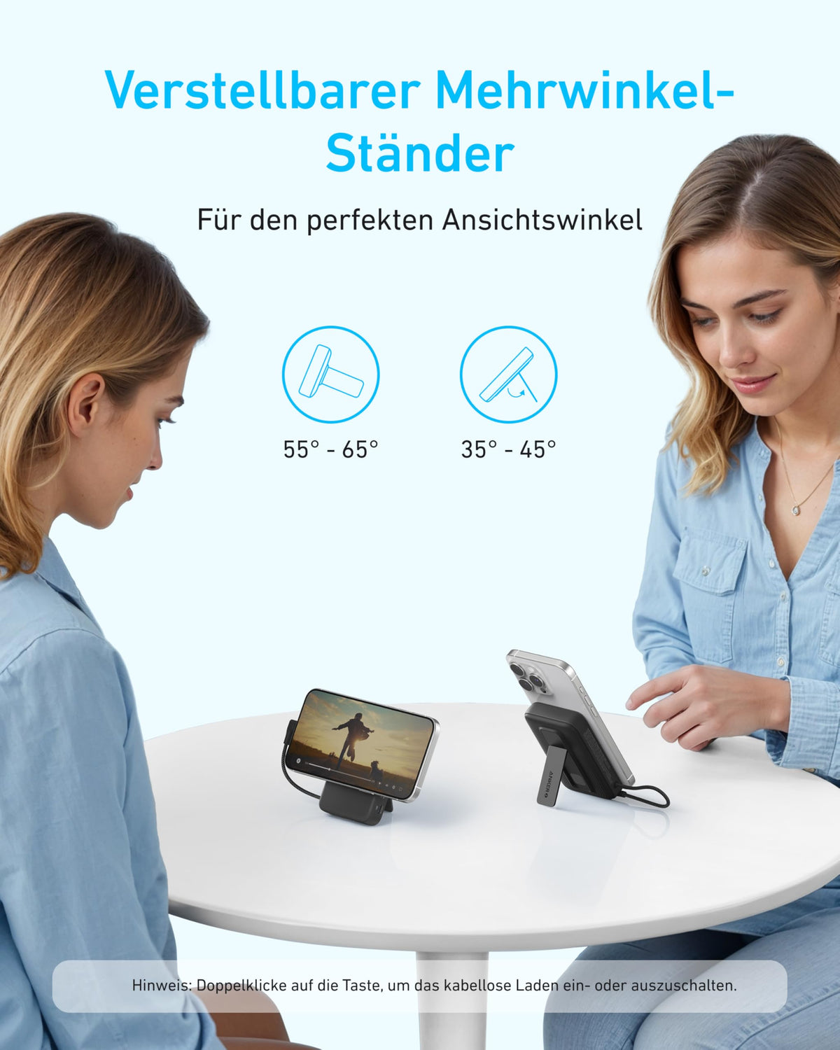 Anker Zolo Powerbank (10K, Magnetisch, Integriertes USB-C Kabel)