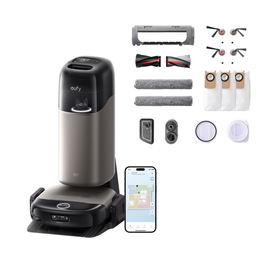Anker eufy Saug- und Wischroboter HydroJet S2 und Anker eufy S2 Ersatz-Zubehör-Set