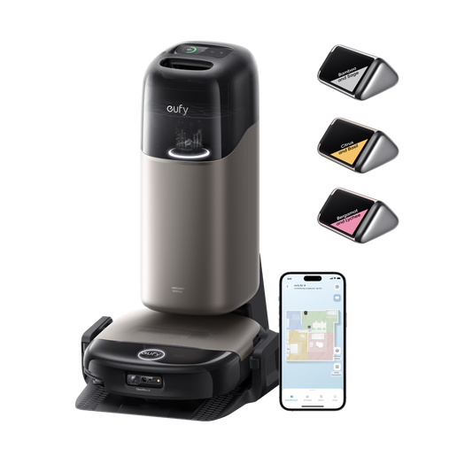 Anker eufy Saug- und Wischroboter HydroJet S2 und Duftnachfüller-Set (3 Stück)