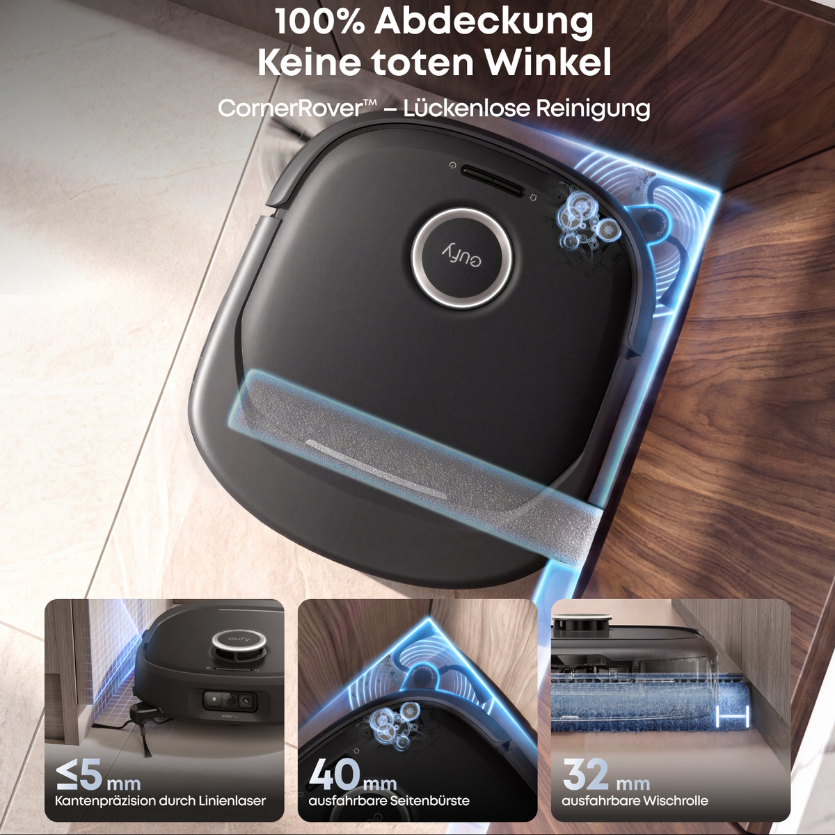 ANKER eufy Saug- und Wischroboter HydroJet E35