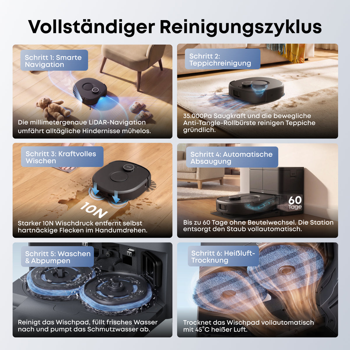 ANKER eufy Saug- und Wischroboter C30 Edge