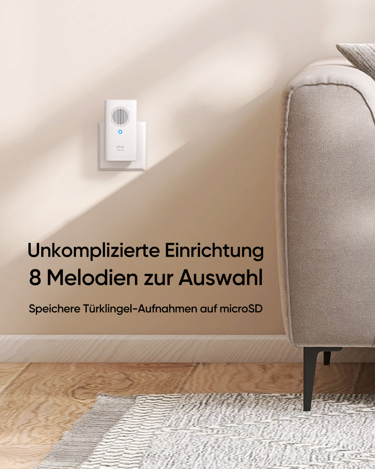 Anker eufy Zusatzklingel (Add‑on Chime) für Türklingel mit Kamera E340 und zukünftige Modelle
