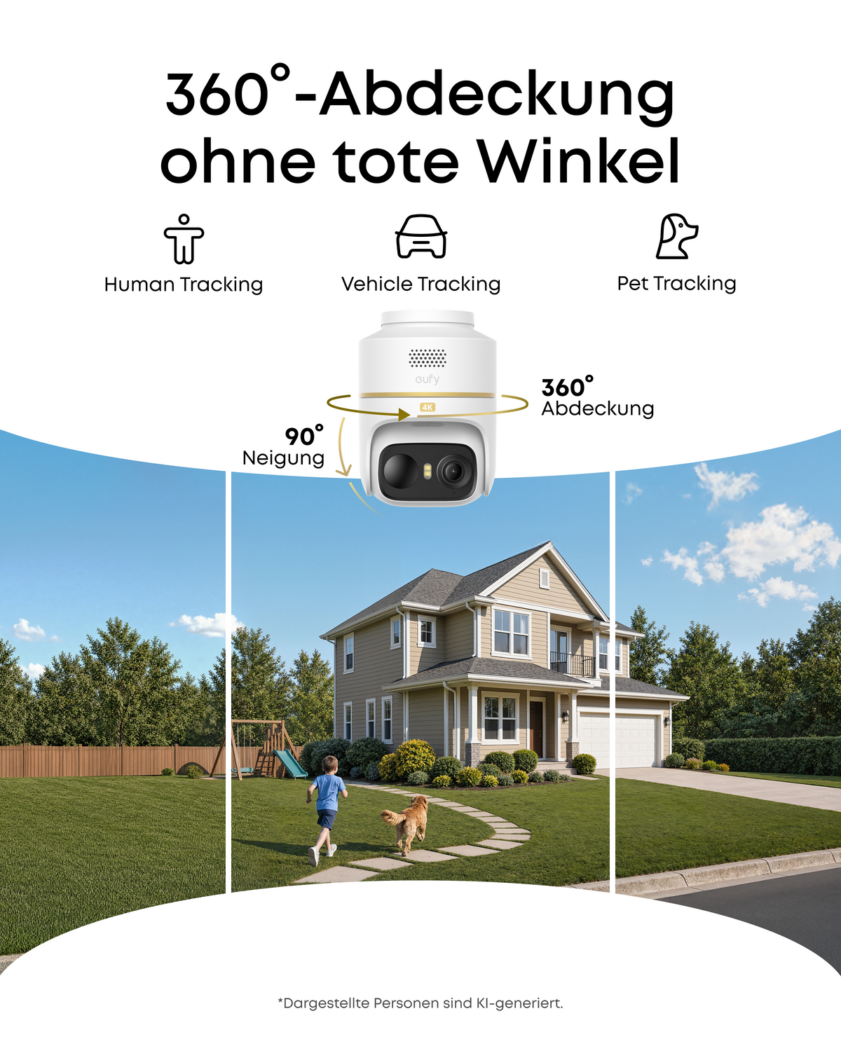 Anker eufyCam C37 4K Edition kabellose Solar-Outdoor-Kamera (4-Kamera-Set)