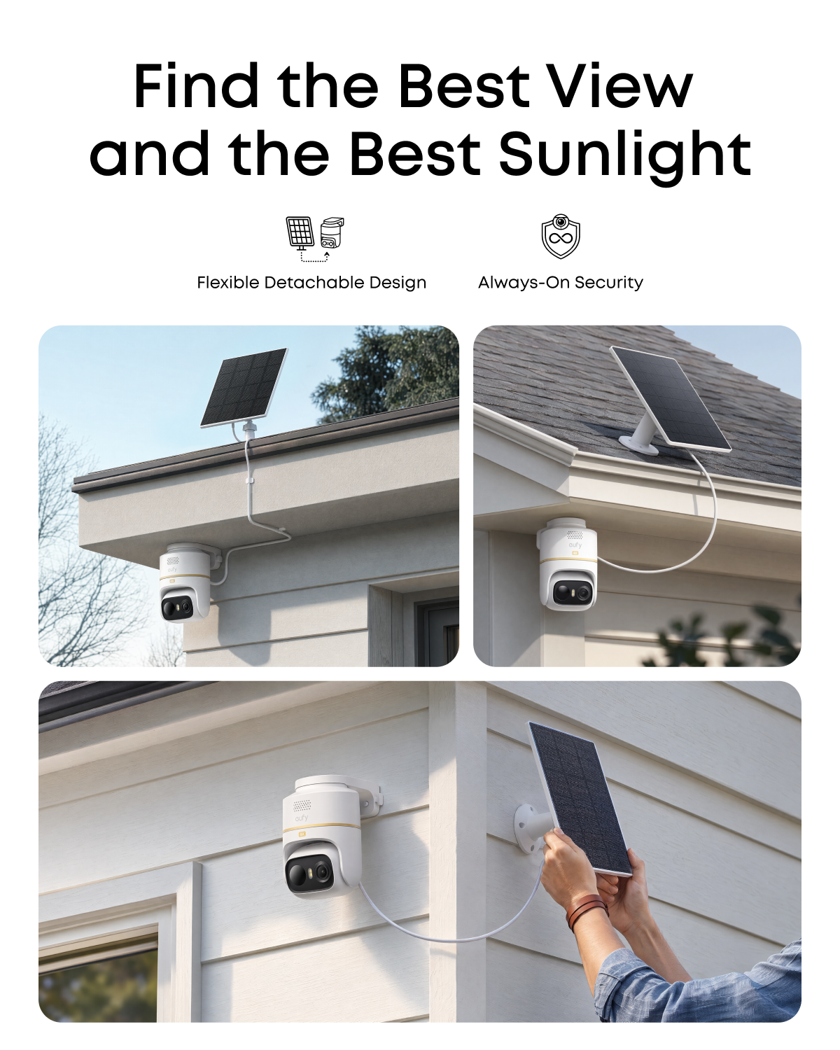 eufy Security eufyCam C37 4K Edition kabellose Solar-Outdoor-Kamera