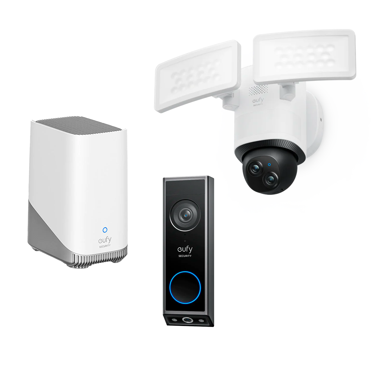 Video Doorbell E340 + Floodlight Camera E340 + Homebase™ 3