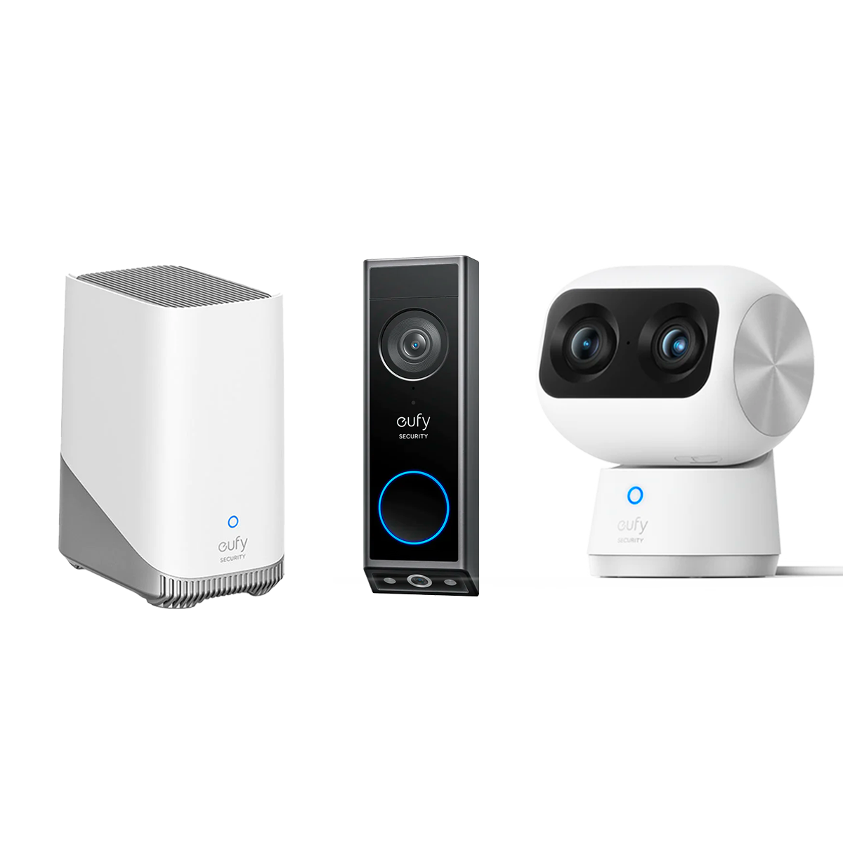 Video Doorbell E340 (Akkubetrieben) + Indoor Cam S350 + Homebase™ 3