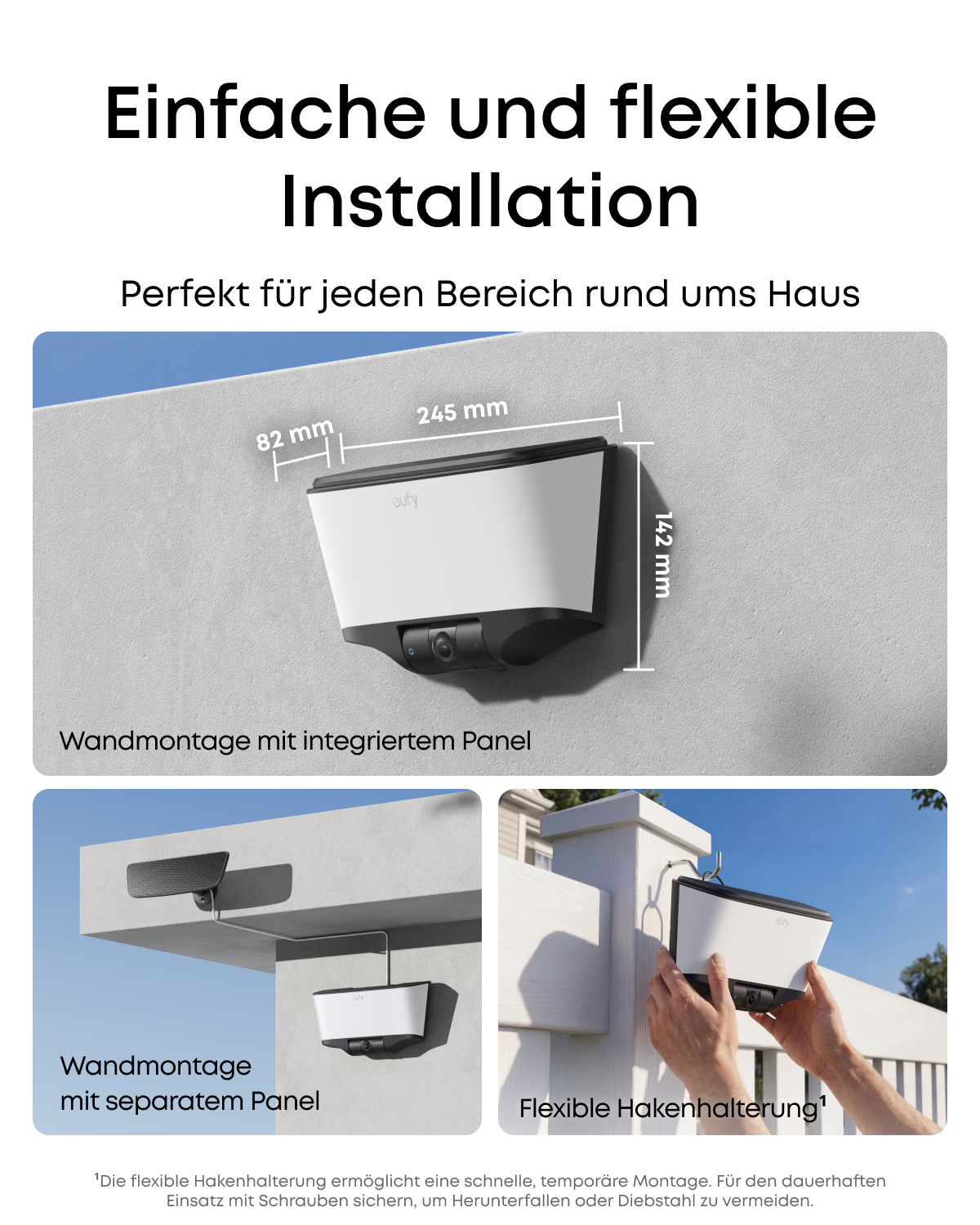 eufy Wandleuchte mit Kamera S4