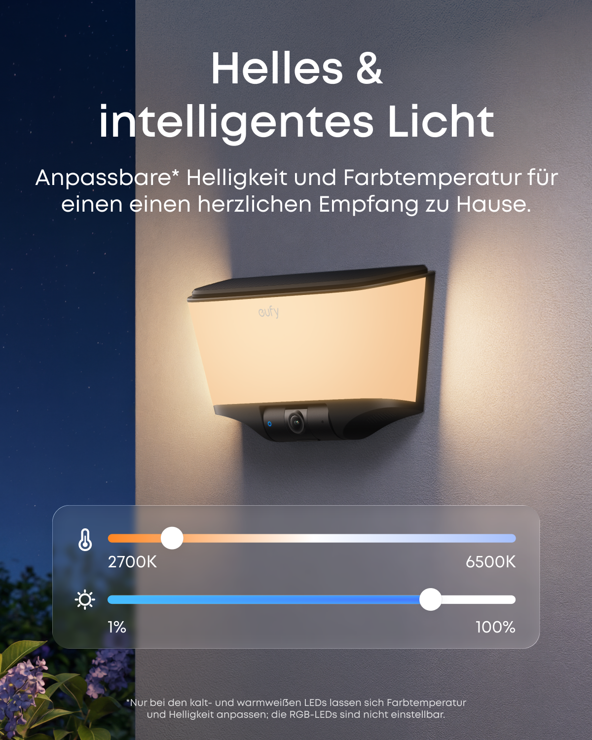 eufy Wandleuchte mit Kamera S4