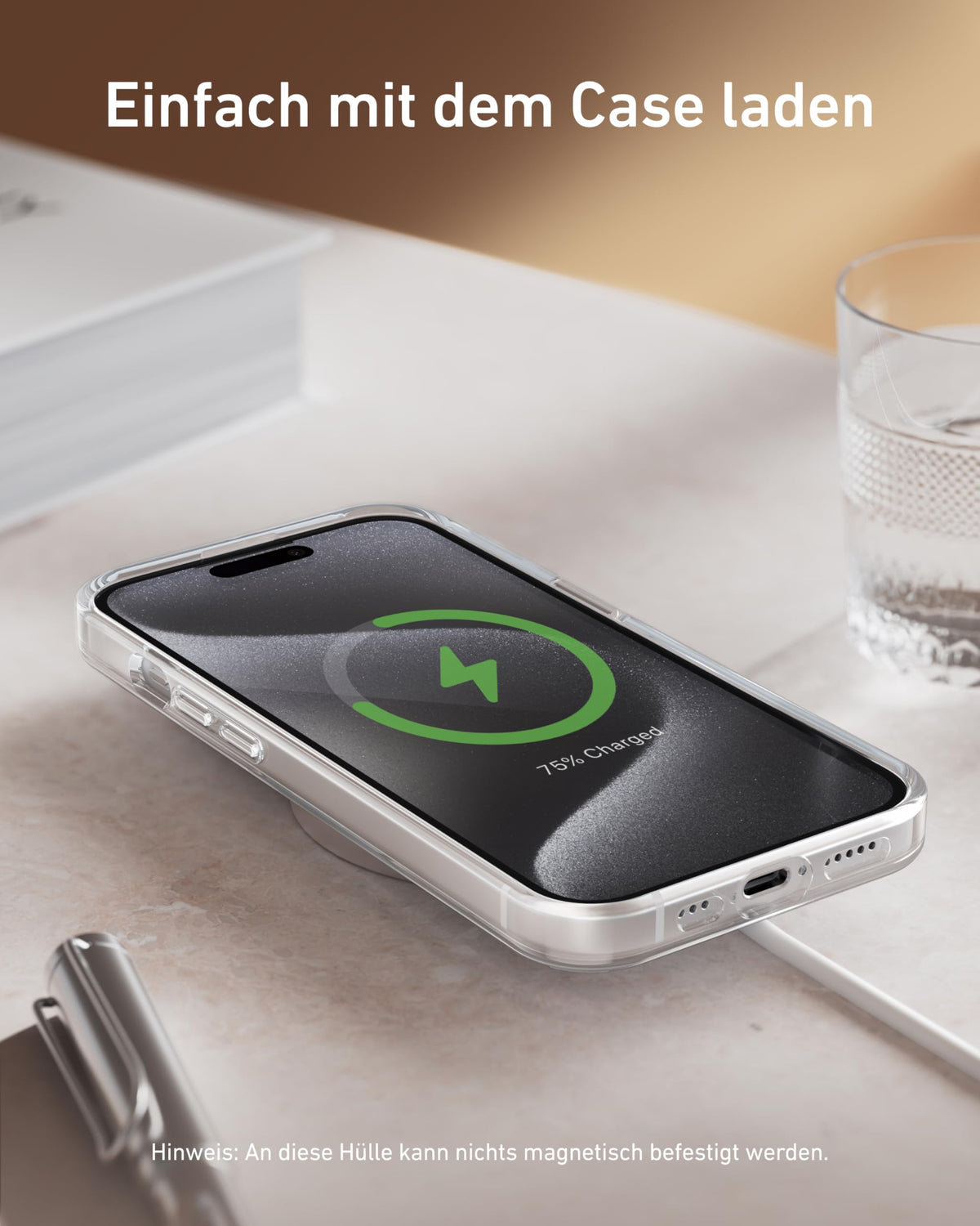 Anker iPhone 16 Hülle, Stoßfest nach Militärstandard, Transparent & Vergilbungsresistent