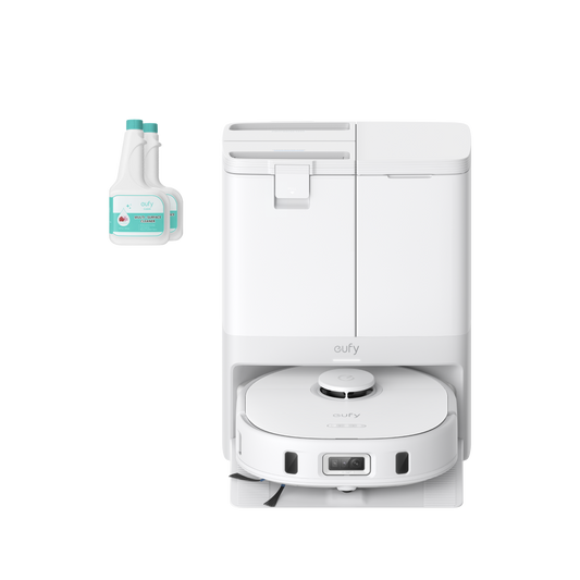 eufy X10 Pro Omni(weiß) + Hartbodenreinigungslösung (2 Flaschen)