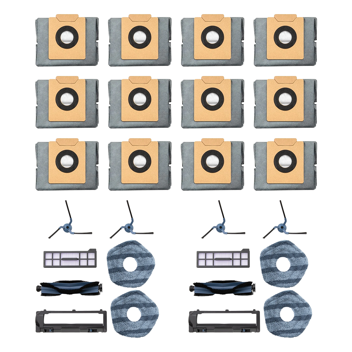 eufy 12 Staubbeutel 2‑Zubehör Sets‑Set für Saugroboter X10 Pro