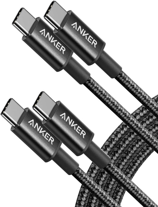 2 Pack New Nylon USB C to USB C Cable (3.3ft 60W)