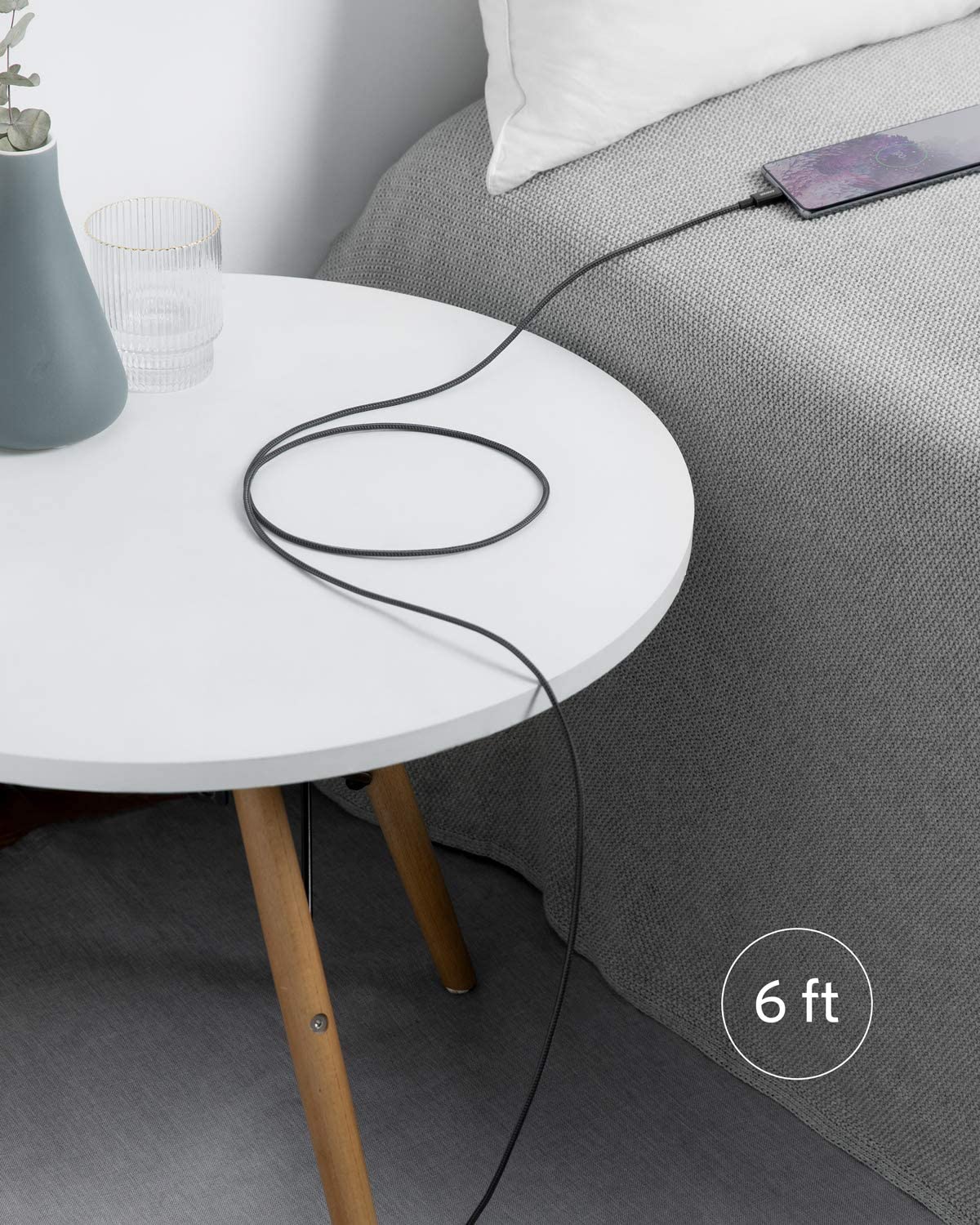 2 Pack New Nylon USB C to USB C Cable (3.3ft 60W)