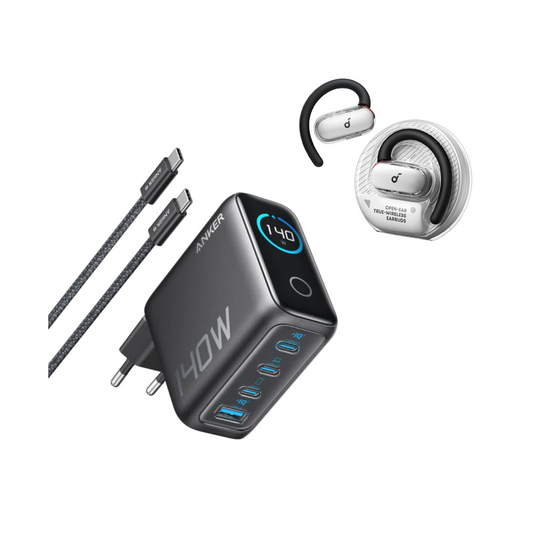 Anker soundcore V40i｜Kabellose Earbuds + Anker Ladegerät (140W, 4-Port, PD 3.1)