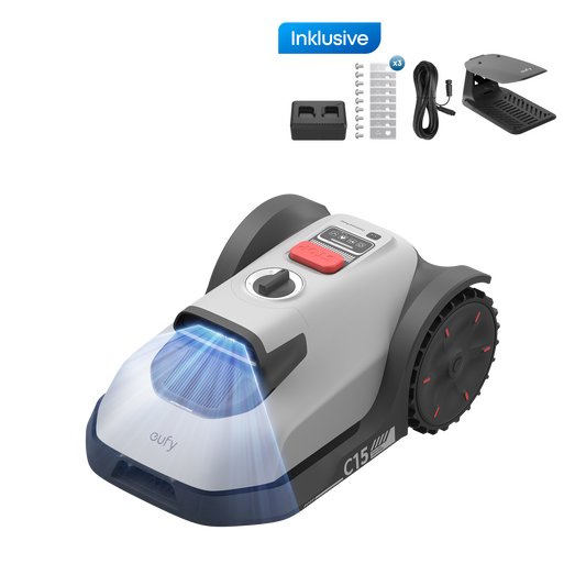 Anker eufy Mähroboter C15 Standard mit Garage Deluxe-Set
