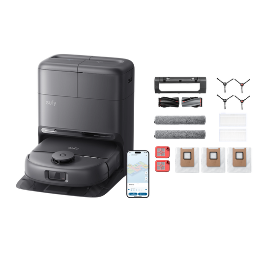 Anker eufy Saugroboter mit Wischfunktion C28 und Ersatzteilset C28 Omni Saugroboter
