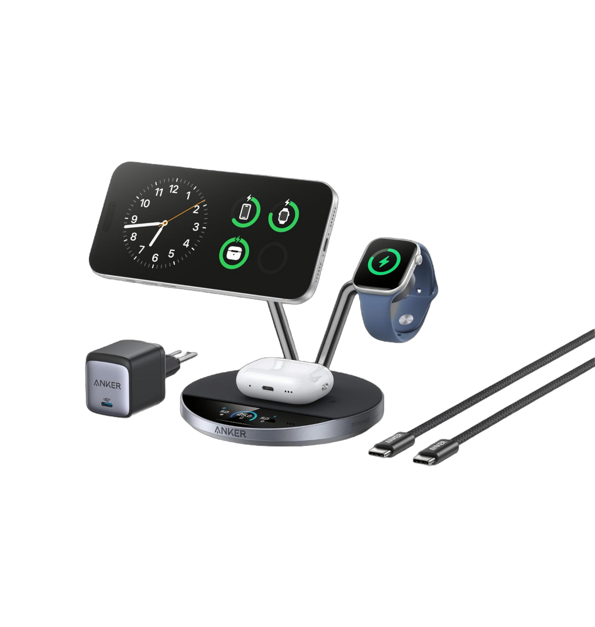 Anker Prime Kabellose Ladestation (3-in-1 Ständer)