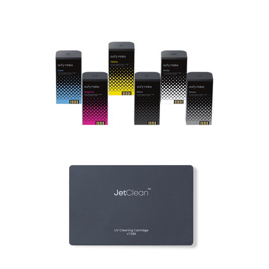 eufyMake Tinten- und Reinigungskartuschen-Kit für den UV-Drucker E1