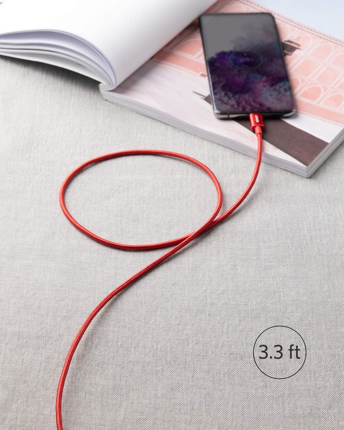 2 Pack New Nylon USB C to USB C Cable (3.3ft 60W)